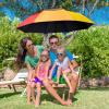 imageG4Free 47546268 Inch UV Protection Golf Umbrella Auto Open Vented Double Canopy Oversize Extra Large Windproof Sun Rain UmbrellasRainbowBlack