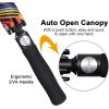 imageG4Free 47546268 Inch UV Protection Golf Umbrella Auto Open Vented Double Canopy Oversize Extra Large Windproof Sun Rain UmbrellasRainbowBlack