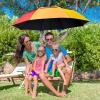 imageG4Free 47546268 Inch UV Protection Golf Umbrella Auto Open Vented Double Canopy Oversize Extra Large Windproof Sun Rain UmbrellasRainbowBlack