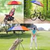 imageG4Free 47546268 Inch UV Protection Golf Umbrella Auto Open Vented Double Canopy Oversize Extra Large Windproof Sun Rain UmbrellasRainbowBlack
