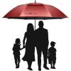 imageG4Free 47546268 Inch UV Protection Golf Umbrella Auto Open Vented Double Canopy Oversize Extra Large Windproof Sun Rain UmbrellasRedBlack