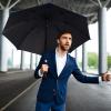 imageG4Free 47546268 Inch UV Protection Golf Umbrella Auto Open Vented Double Canopy Oversize Extra Large Windproof Sun Rain UmbrellasRoyal BlueBlack