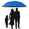 imageG4Free 47546268 Inch UV Protection Golf Umbrella Auto Open Vented Double Canopy Oversize Extra Large Windproof Sun Rain UmbrellasRoyal BlueBlack