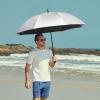 imageG4Free 5462 Inch Windproof UV Protection Golf Umbrella Extra Large Silver Coated Automatic Open Stick Long UmbrellaSilverBlack