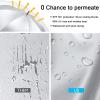 imageG4Free 5462 Inch Windproof UV Protection Golf Umbrella Extra Large Silver Coated Automatic Open Stick Long UmbrellaSilverBlue