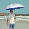 imageG4Free 5462 Inch Windproof UV Protection Golf Umbrella Extra Large Silver Coated Automatic Open Stick Long UmbrellaSilverBlue