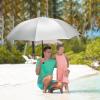 imageG4Free 5462 Inch Windproof UV Protection Golf Umbrella Extra Large Silver Coated Automatic Open Stick Long UmbrellaSilverBlue