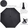 imageG4Free 546268 Inch Extra Large Windproof Golf Umbrella UV Protection Automatic Open Double Canopy Vented Sun Rain Stick UmbrellaBlack