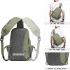 imageG4Free Canvas Sling Bag Crossbody Backpack Shoulder Bag for Men Women with Antitheft Pocket ampamp USB Charge PortArmy Green