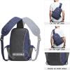 imageG4Free Canvas Sling Bag Crossbody Backpack Shoulder Bag for Men Women with Antitheft Pocket ampamp USB Charge PortDark Blue