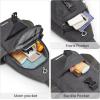 imageG4Free Canvas Sling Bag Crossbody Backpack with USB Charging Port ampamp RFID Blocking Hiking Daypack Chest Bag for Women MenDark Grey