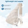 imageG4Free Casual Crossbody Bag Sling Daypack for Women Lightweight Backpack Fashionable Chest Bag for Daily OutingsBeige