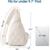 imageG4Free Casual Crossbody Bag Sling Daypack for Women Lightweight Backpack Fashionable Chest Bag for Daily OutingsBeige