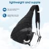 imageG4Free Casual Crossbody Bag Sling Daypack for Women Lightweight Backpack Fashionable Chest Bag for Daily OutingsBlack