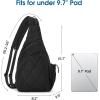 imageG4Free Casual Crossbody Bag Sling Daypack for Women Lightweight Backpack Fashionable Chest Bag for Daily OutingsBlack