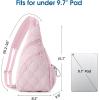 imageG4Free Casual Crossbody Bag Sling Daypack for Women Lightweight Backpack Fashionable Chest Bag for Daily OutingsPink