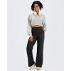 imageG4Free Fleece Lined Pants Women High Waisted Wide Leg Pants Winter Warm Thermal Sweatpants with Pockets 29quot31quot33quotBlack