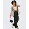 imageG4Free Fleece Lined Pants Women High Waisted Wide Leg Pants Winter Warm Thermal Sweatpants with Pockets 29quot31quot33quotBlack