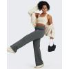 imageG4Free Fleece Lined Pants Women High Waisted Wide Leg Pants Winter Warm Thermal Sweatpants with Pockets 29quot31quot33quotDeep Grey