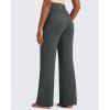 imageG4Free Fleece Lined Pants Women High Waisted Wide Leg Pants Winter Warm Thermal Sweatpants with Pockets 29quot31quot33quotDeep Grey