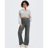 imageG4Free Fleece Lined Pants Women High Waisted Wide Leg Pants Winter Warm Thermal Sweatpants with Pockets 29quot31quot33quotDeep Grey