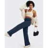 imageG4Free Fleece Lined Pants Women High Waisted Wide Leg Pants Winter Warm Thermal Sweatpants with Pockets 29quot31quot33quotDeep Navy
