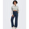 imageG4Free Fleece Lined Pants Women High Waisted Wide Leg Pants Winter Warm Thermal Sweatpants with Pockets 29quot31quot33quotDeep Navy