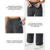 imageG4Free Fleece Lined Pants Women Wide Leg Sweatpants with Pockets Drawstring Lounge Athletic Track Fall WinterDark Gray