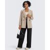 imageG4Free Fleece Lined Pants Women Wide Leg Yoga Pants with Pockets Casual High Waisted Sweatpants 29quot31quot33quotBlack