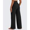 imageG4Free Fleece Lined Pants Women Wide Leg Yoga Pants with Pockets Casual High Waisted Sweatpants 29quot31quot33quotBlack