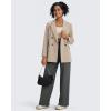 imageG4Free Fleece Lined Pants Women Wide Leg Yoga Pants with Pockets Casual High Waisted Sweatpants 29quot31quot33quotDark Grey