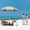 imageG4Free Heavy Duty Beach Umbrella for Sand UPF 50 UV Protection Sun Shelter Double Canopy with Air Vent and Push Button Tilt 65 ft Portable Parasols with Carry Bag for Outdoor Patio PoolBlack