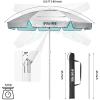 imageG4Free Heavy Duty Beach Umbrella for Sand UPF 50 UV Protection Sun Shelter Double Canopy with Air Vent and Push Button Tilt 65 ft Portable Parasols with Carry Bag for Outdoor Patio PoolLake Blue
