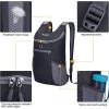 imageG4Free Lightweight Packable Hiking Backpack for Men Women Small Hiking Daypacks Foldable Shoulder Pack Casual Outdoor Bag 11LBlack