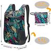 imageG4Free Lightweight Packable Hiking Backpack for Men Women Small Hiking Daypacks Foldable Shoulder Pack Casual Outdoor Bag 11LBlue Leaf