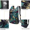imageG4Free Lightweight Packable Hiking Backpack for Men Women Small Hiking Daypacks Foldable Shoulder Pack Casual Outdoor Bag 11LBlue Leaf