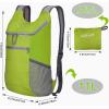 imageG4Free Lightweight Packable Hiking Backpack for Men Women Small Hiking Daypacks Foldable Shoulder Pack Casual Outdoor Bag 11LBright Green