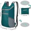 imageG4Free Lightweight Packable Hiking Backpack for Men Women Small Hiking Daypacks Foldable Shoulder Pack Casual Outdoor Bag 11LDark Green