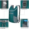 imageG4Free Lightweight Packable Hiking Backpack for Men Women Small Hiking Daypacks Foldable Shoulder Pack Casual Outdoor Bag 11LDark Green