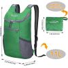 imageG4Free Lightweight Packable Hiking Backpack for Men Women Small Hiking Daypacks Foldable Shoulder Pack Casual Outdoor Bag 11LGreen