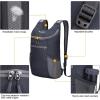 imageG4Free Lightweight Packable Hiking Backpack for Men Women Small Hiking Daypacks Foldable Shoulder Pack Casual Outdoor Bag 11LGrey