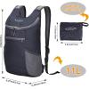 imageG4Free Lightweight Packable Hiking Backpack for Men Women Small Hiking Daypacks Foldable Shoulder Pack Casual Outdoor Bag 11LGrey