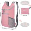imageG4Free Lightweight Packable Hiking Backpack for Men Women Small Hiking Daypacks Foldable Shoulder Pack Casual Outdoor Bag 11LLight Pink