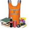 imageG4Free Lightweight Packable Hiking Backpack for Men Women Small Hiking Daypacks Foldable Shoulder Pack Casual Outdoor Bag 11LOrange