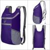 imageG4Free Lightweight Packable Hiking Backpack for Men Women Small Hiking Daypacks Foldable Shoulder Pack Casual Outdoor Bag 11LPurple