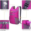 imageG4Free Lightweight Packable Hiking Backpack for Men Women Small Hiking Daypacks Foldable Shoulder Pack Casual Outdoor Bag 11LRose