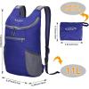 imageG4Free Lightweight Packable Hiking Backpack for Men Women Small Hiking Daypacks Foldable Shoulder Pack Casual Outdoor Bag 11LSapphire