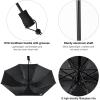 imageG4Free Liteflex Hiking Umbrella Mini Compact Ultralight Collapsible Reflective Silver Trekking Backpacking UmbrellaBlack