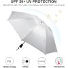 imageG4Free Liteflex Hiking Umbrella Mini Compact Ultralight Collapsible Reflective Silver Trekking Backpacking UmbrellaBlack