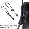 imageG4Free Liteflex Hiking Umbrella Mini Compact Ultralight Collapsible Reflective Silver Trekking Backpacking UmbrellaBlue